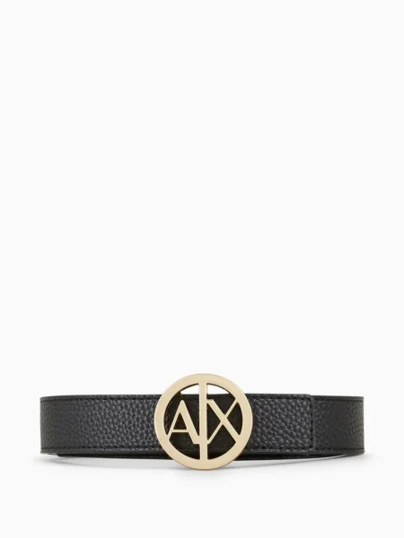 Curea Armani Exchange cu autograf negru