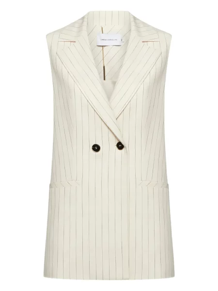 Kamizelka Simona Corsellini w paski dwurzędowa