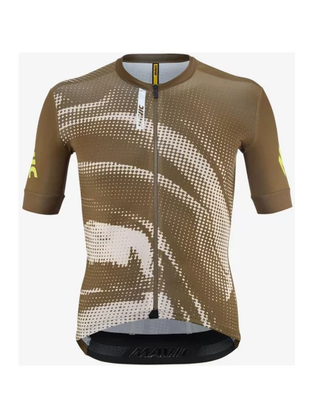Koszulka rowerowa Mavic Aksium Graphic krótki rękaw M brązowa