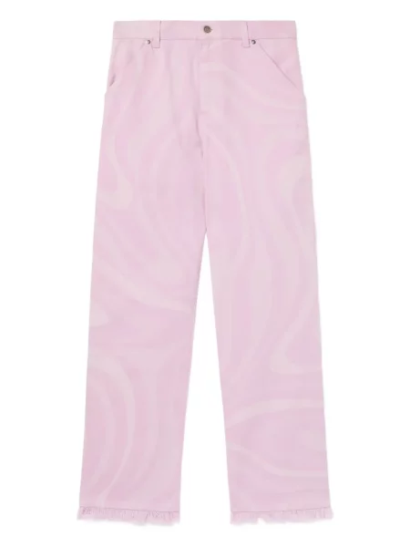 Pantaloni Pucci cu imagine roz