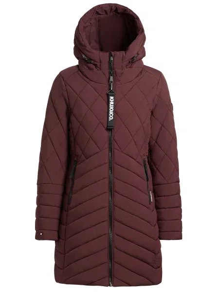 Khujo Palton de iarnă / roşu închis roșu