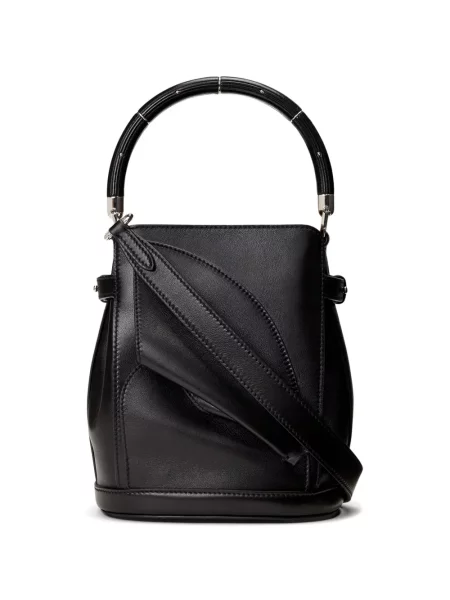 Geantă Ralph Lauren Collection din piele negru