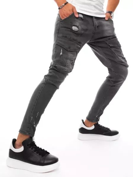 Pantaloni cargo Dstreet gri
