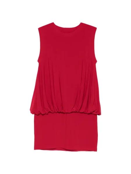 Rochie Norma Kamali fără mâneci roșu