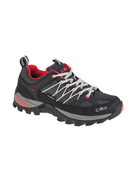 Trekové boty CMP Rigel Low Wp antracite/off white modré