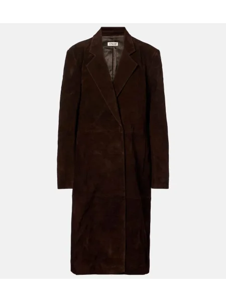 Plašč Staud iz semiša rjava