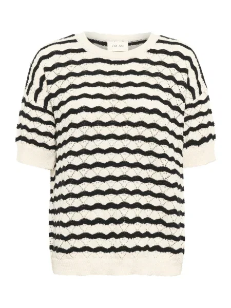 Cream Pulover CR Holiday negru alb