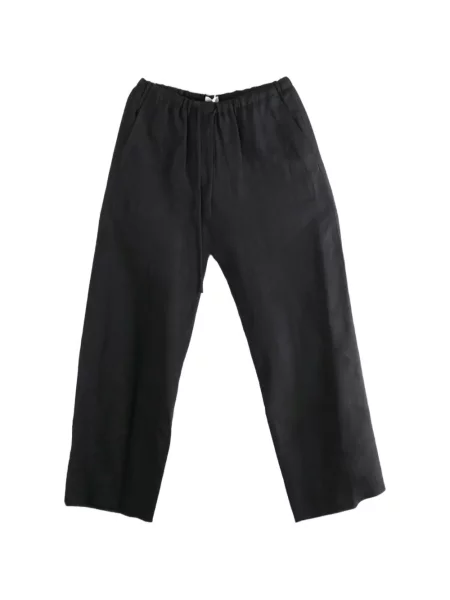 Pantaloni palazzo Amomento cu cordon negru