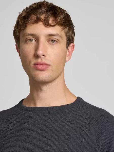 Sweter z dzianiny z okrągłym dekoltem model ‘DANTE’ Blend