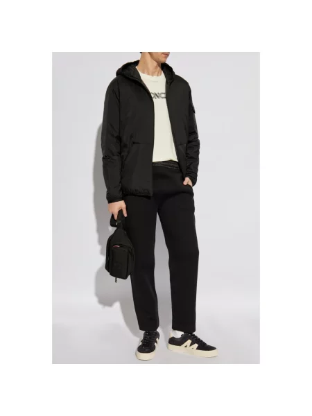 Spodnie dresowe Moncler z logo czarne