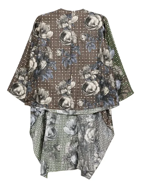 Bluză Biyan cu model floral cu imagine albastru
