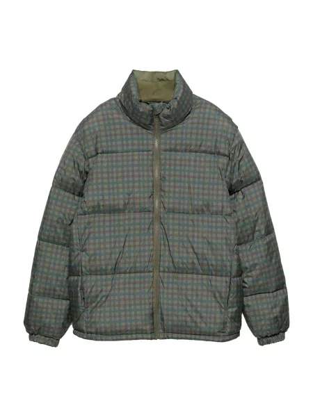 Pull&Bear Geacă de iarnă oliv / petrol / roz închis verde