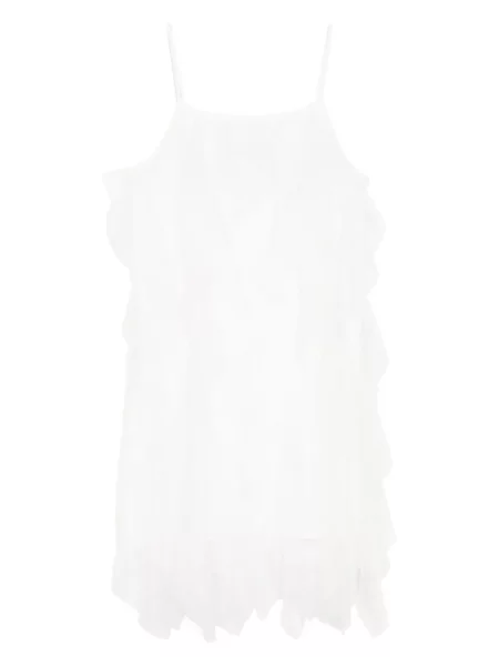 Rochie fără mâneci Tout A Coup fără mâneci de costum alb