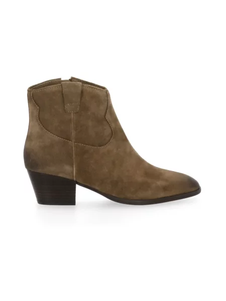 Buty do kostki Ash skórzane brązowe