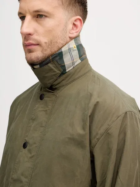 Barbour férfi kabát pamuttal zöld