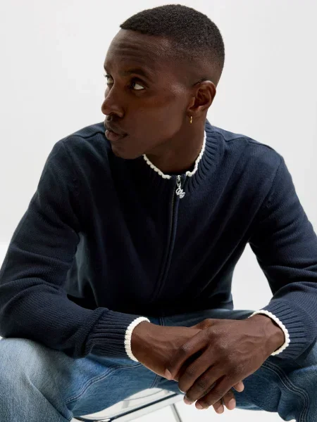 Трикотажный кардиган Jack & Jones синий