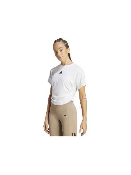 Scurt tricou Adidas cu mâneci scurte alb