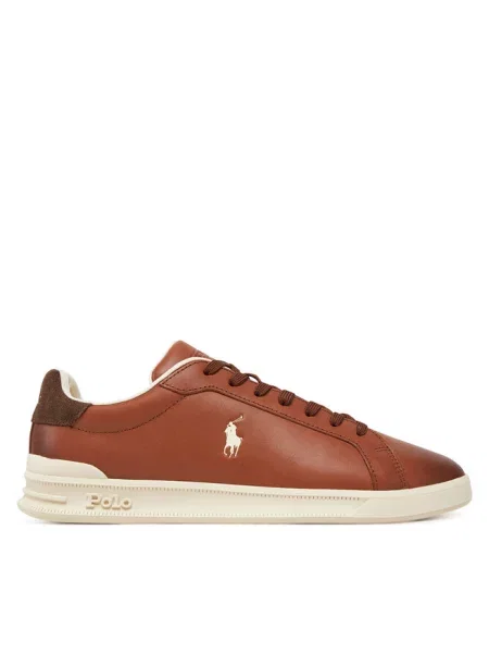 Sneakersy Polo Ralph Lauren brązowe