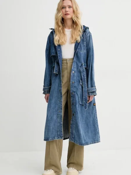 G-Star Raw spodnie szerokie high waist zielony