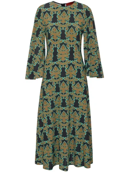 Sukienka midi La Doublej do kolan garniturowa czarna