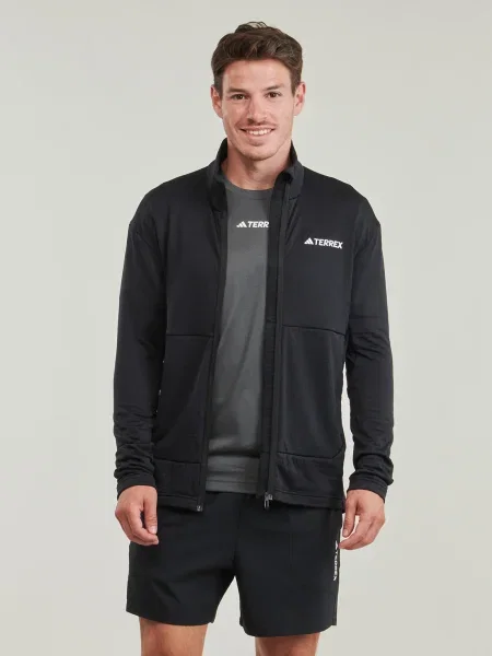 Fleece dzseki Adidas fekete