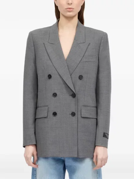 Sacou Msgm cu două rânduri de nasturi gri