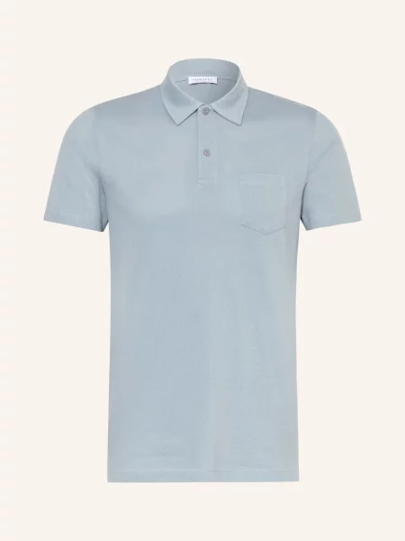 Sunspel Dzianinowa Koszulka Polo Riviera blau
