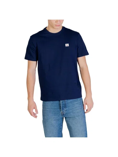 Calvin Klein Jeans majica za muškarce od pamuka plava