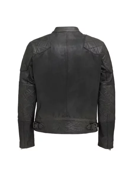 Woskowana kurtka skórzana Belstaff czarna