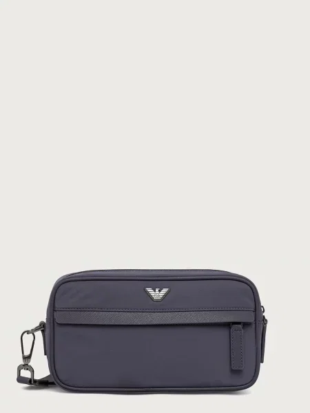 Pungă cosmetică Emporio Armani gri