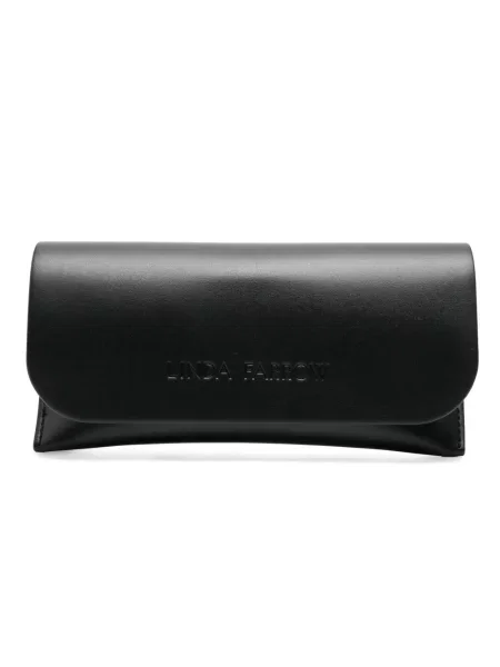 Ochelari de soare Linda Farrow din piele negru