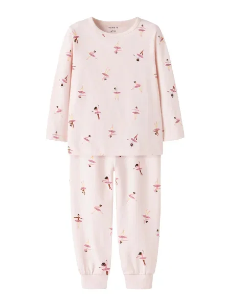 NAME IT Pijamale maro / miere / roz / roz deschis galben