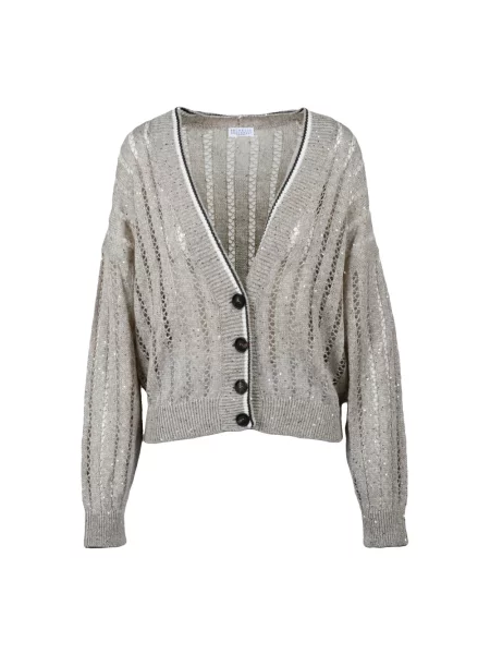 Kardigan Brunello Cucinelli beżowy