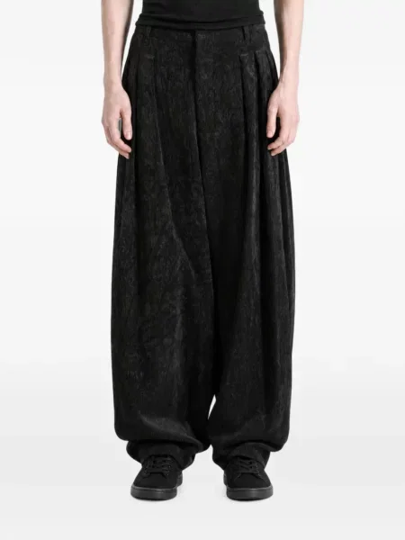 Παντελόνι Yohji Yamamoto κοτλέ μαύρο