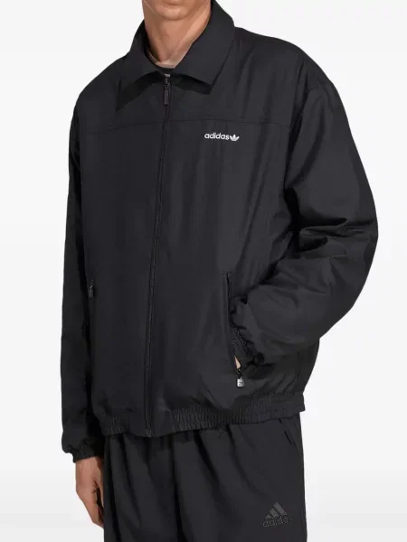 Top Adidas tricotate cu broderie negru