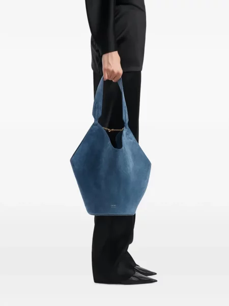 Shopper kabelka Khaite modrá