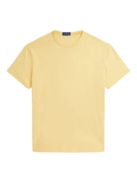 Дълго мрежеста тениска Polo Ralph Lauren с кръгло деколте зелено