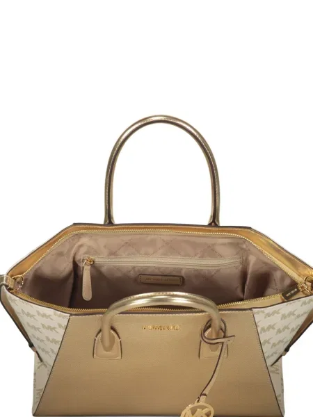 Geanta de piele Michael Kors din piele galben