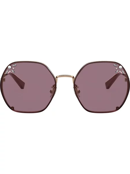 Stras ochelari de soare Coach roz