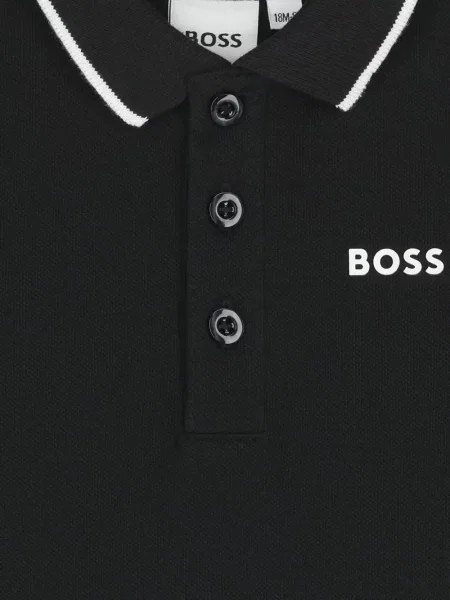 Koszulka polo dziecięca Bosswear czarna