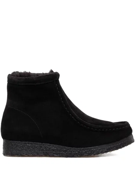 Botine Clarks Originals din piele de căprioară negru