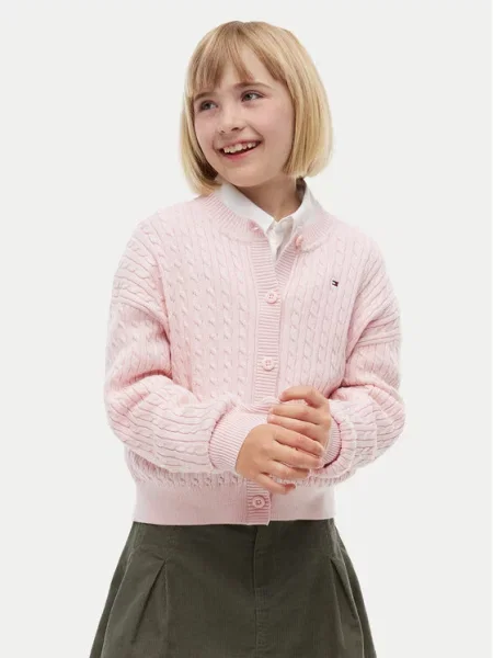 Tommy Hilfiger Kardigan jasny różowy