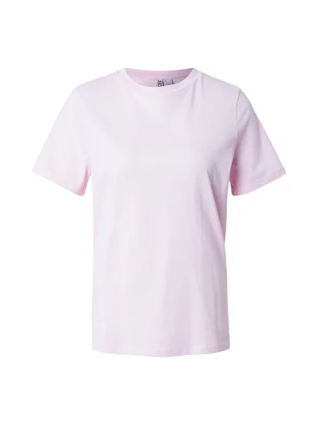 PIECES Tricou PCFRAN roz deschis / negru alb