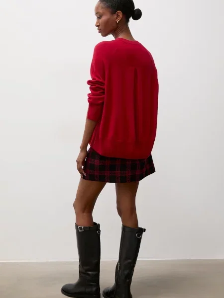 Answear.LAB sweter wełniany czerwony