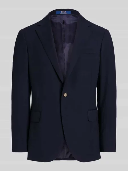 Marynarka o kroju regular fit z dodatkiem wełny Polo Ralph Lauren granatowa