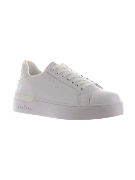Sneakersy Gaëlle Paris z logo białe