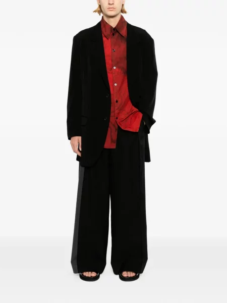 Geacă Yohji Yamamoto de catifea negru