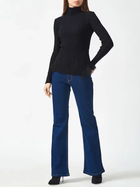 Водолазка KOCCA віскоза/поліестер чорний