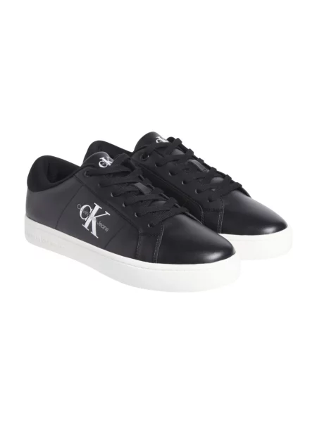 Trampki Calvin Klein Jeans skórzane czarne