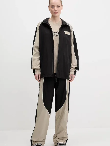 Bluza rozpinana zapinana na błyskawiczny Ea7 Emporio Armani czarna